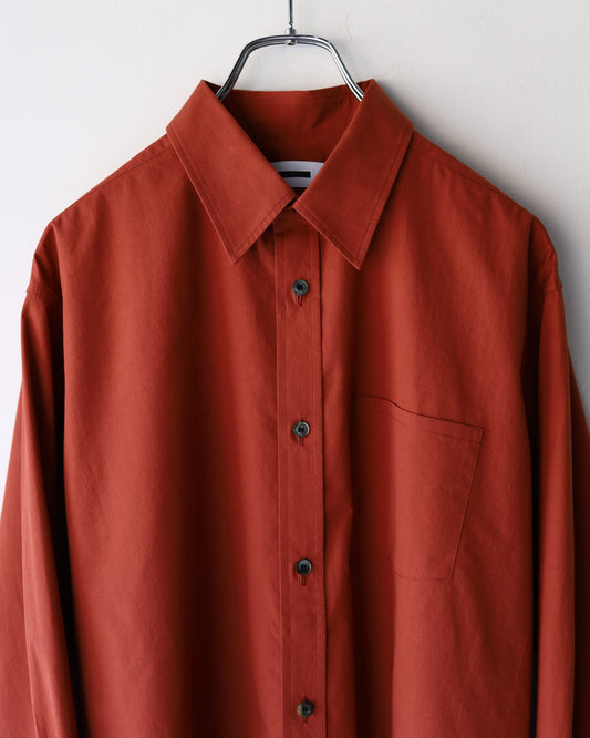 BOX SHIRT "BRICK RED"