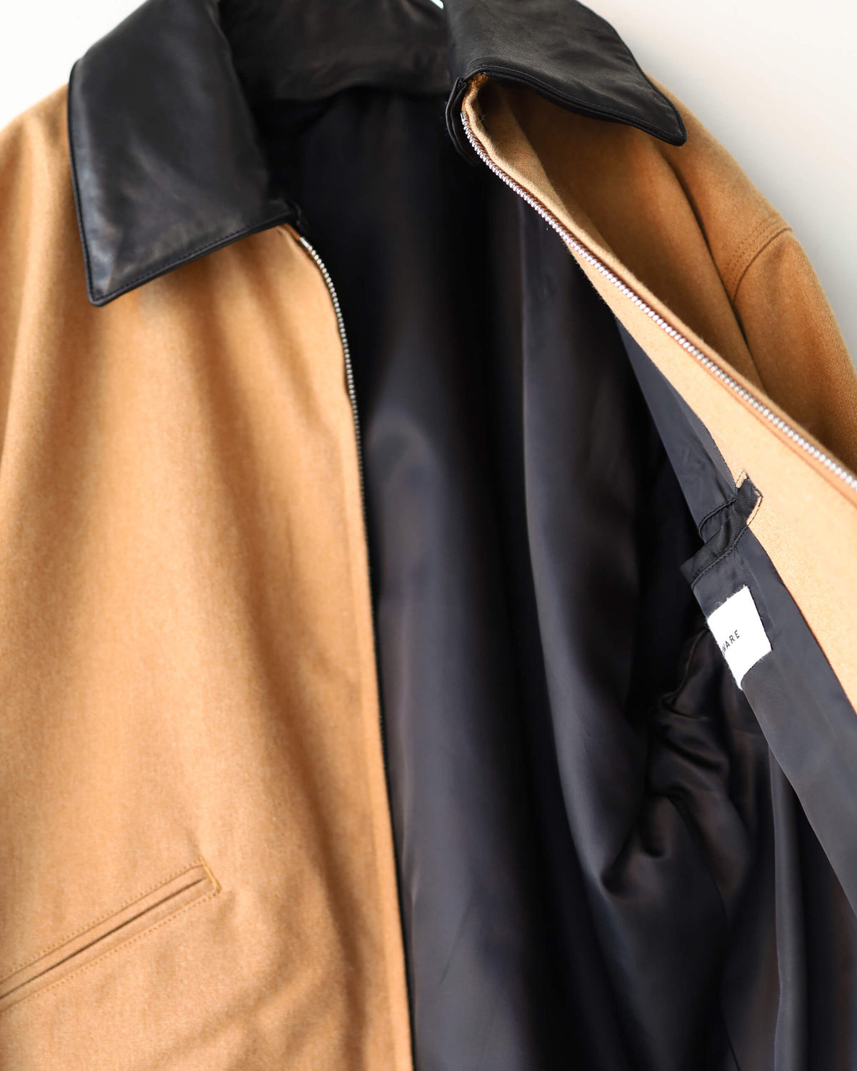 WORKER JACKET ORGANIC COTTON DUCK "NATURAL BROWN"