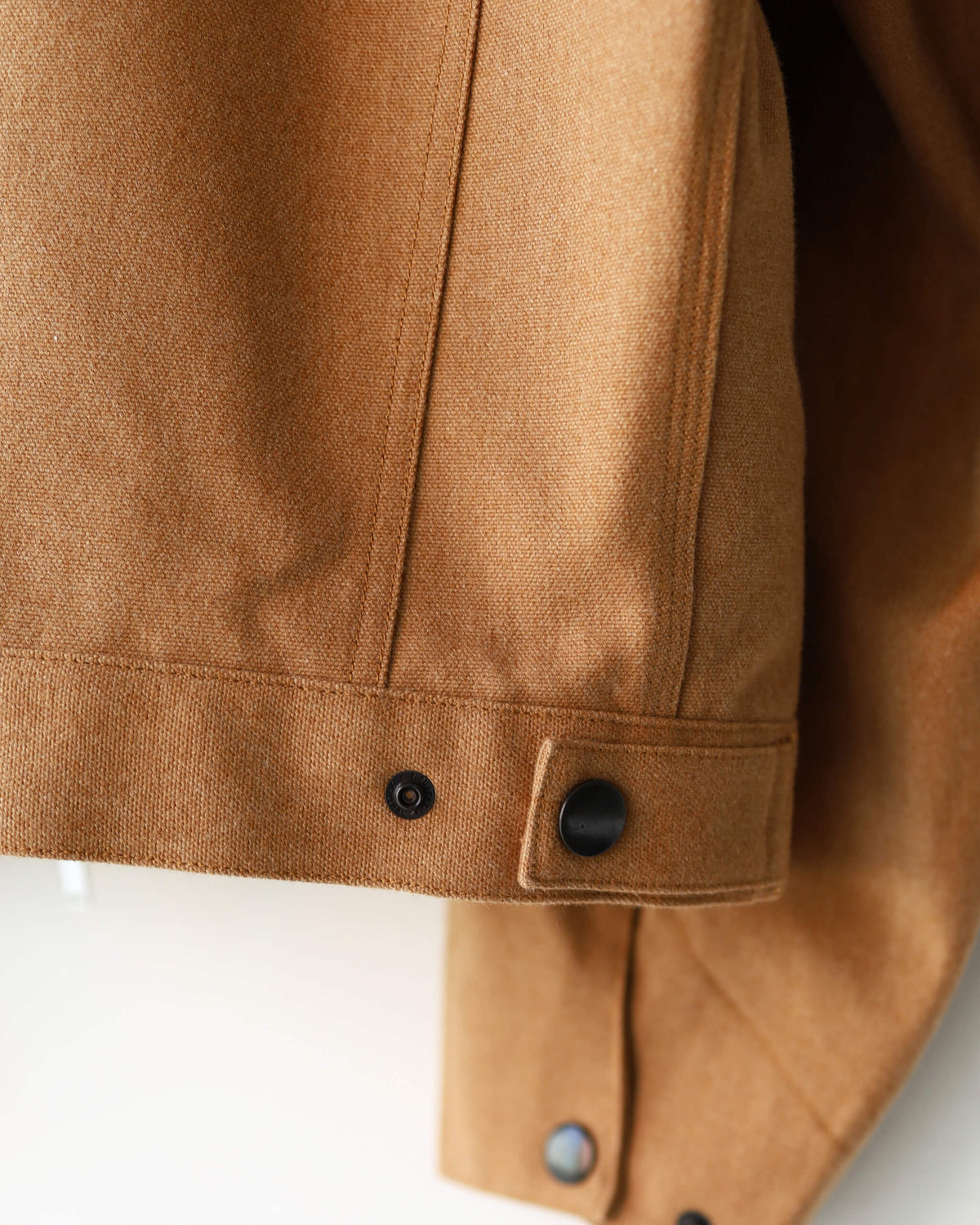 WORKER JACKET ORGANIC COTTON DUCK "NATURAL BROWN"