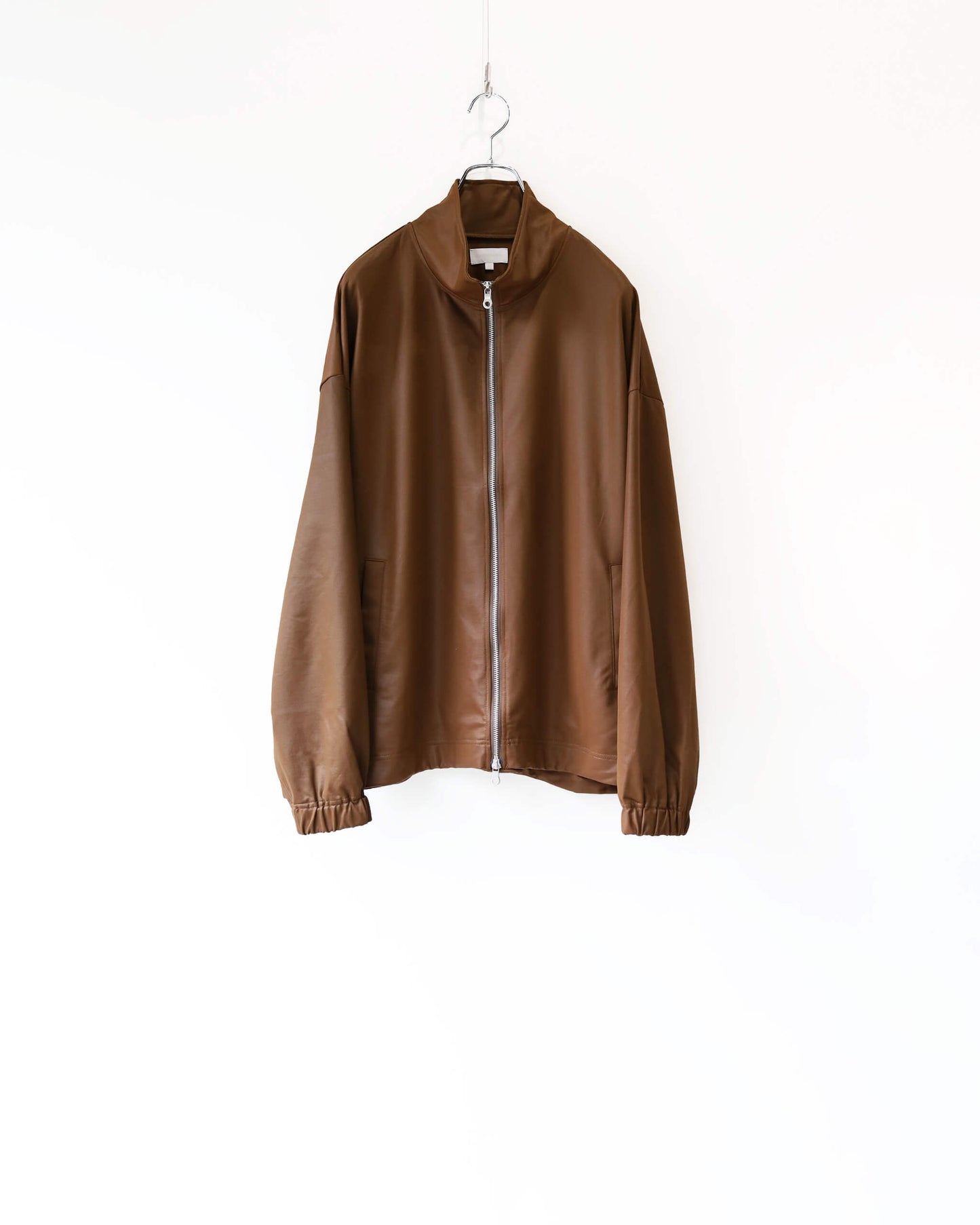 36G ECONYL Embossed Blouson "BROWN"