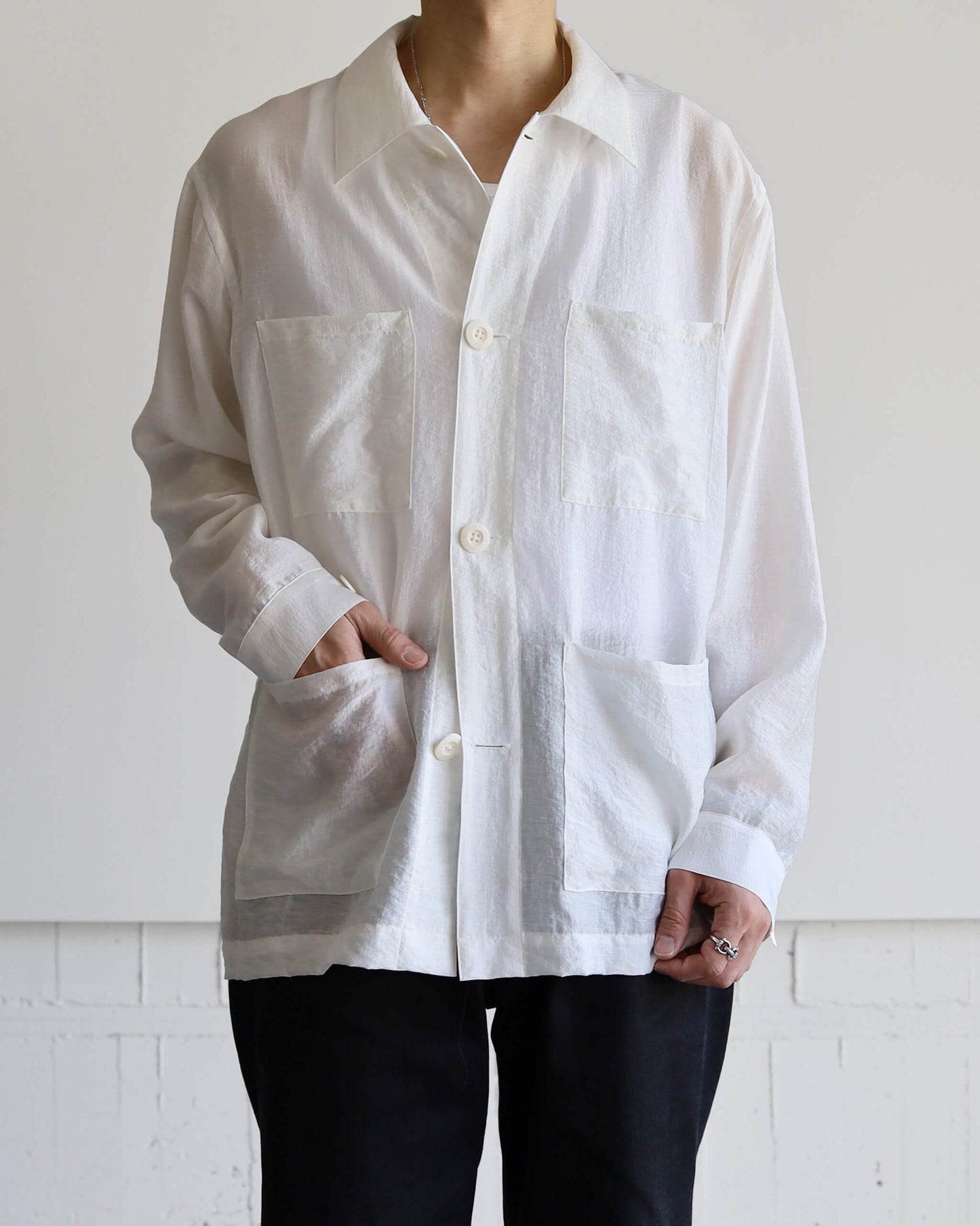 ETHEREAL WORK SHIRT "WHITE"