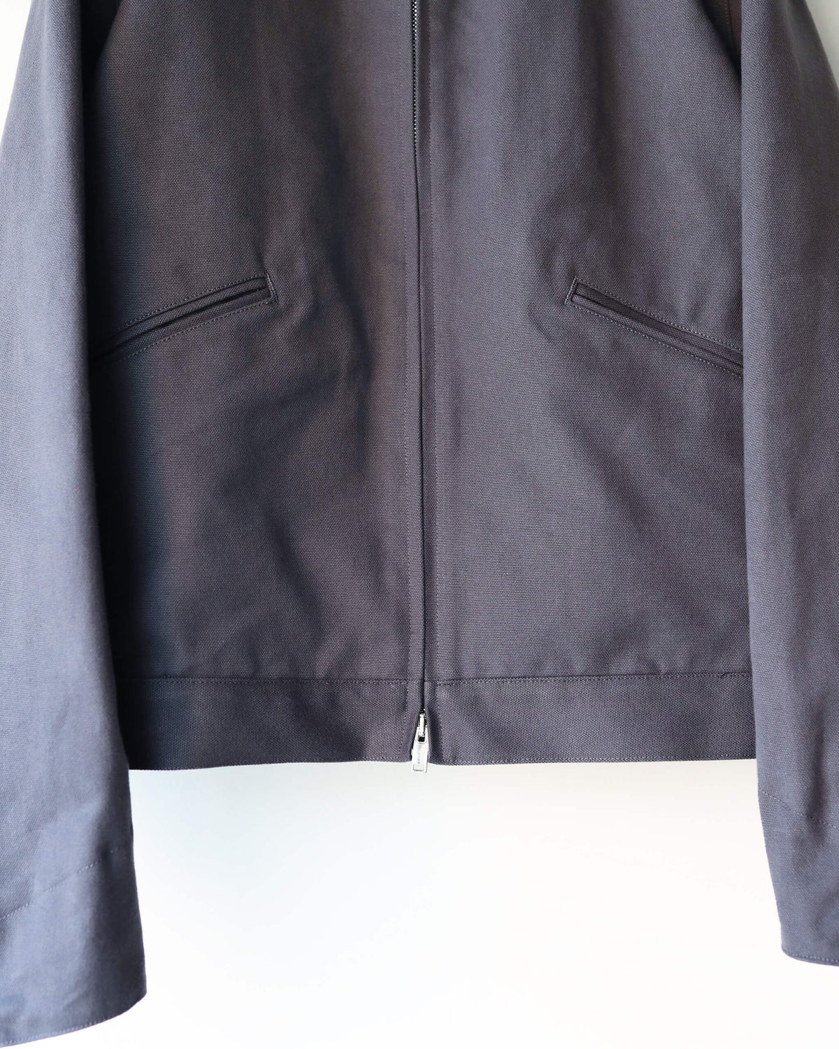 WORKER JACKET ORGANIC COTTON DUCK "CHARCOAL"