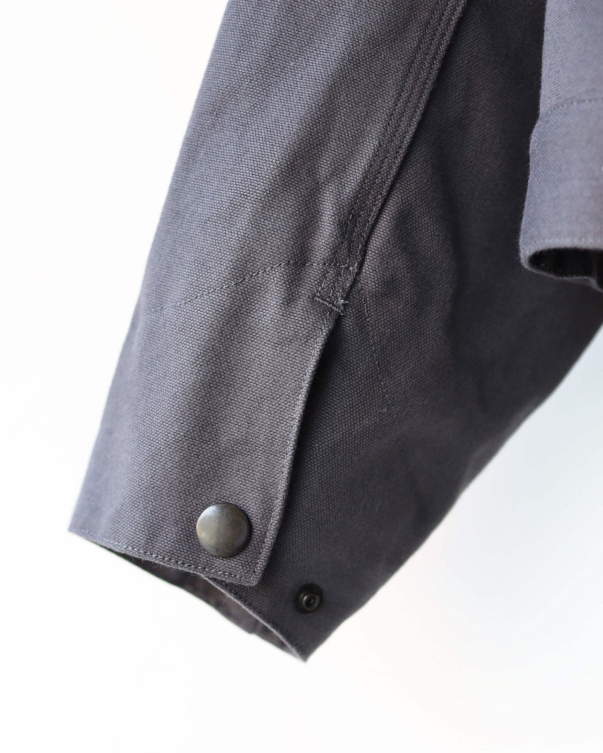 WORKER JACKET ORGANIC COTTON DUCK "CHARCOAL"