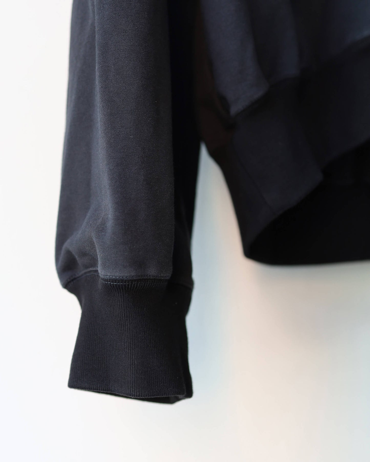 36G Fine Sweat Zip Hoodie "BLACK DYE"