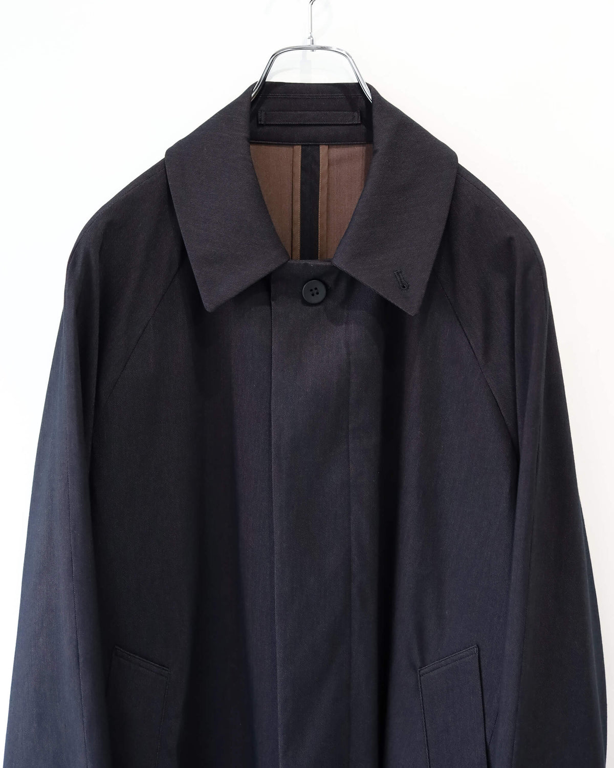 46G Solaro Raglan Coat "BLACK BROWN"