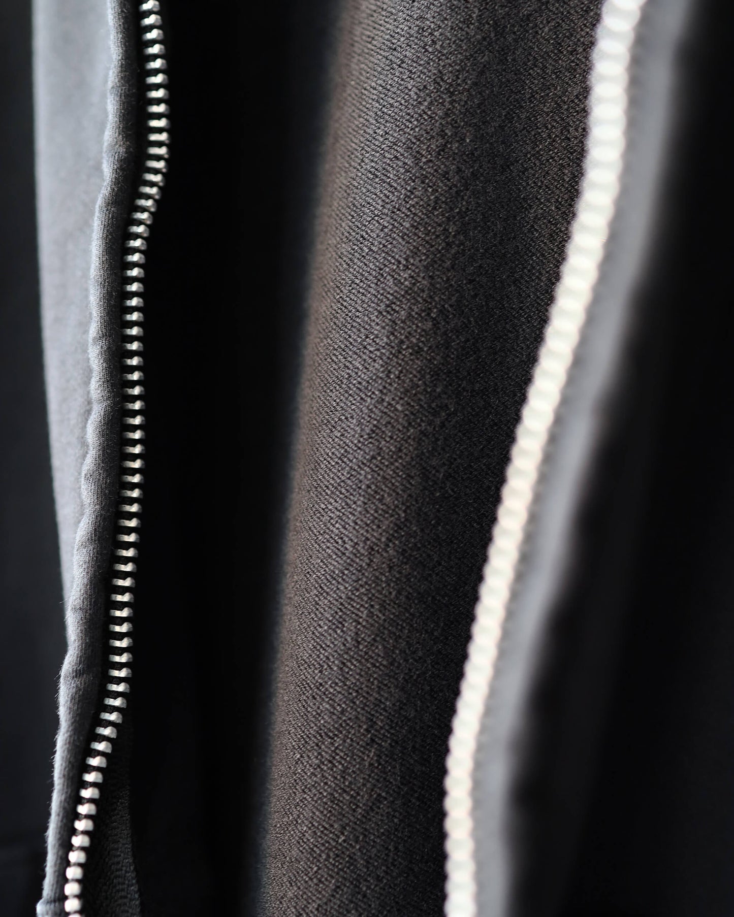 36G Fine Sweat Zip Hoodie "BLACK DYE"