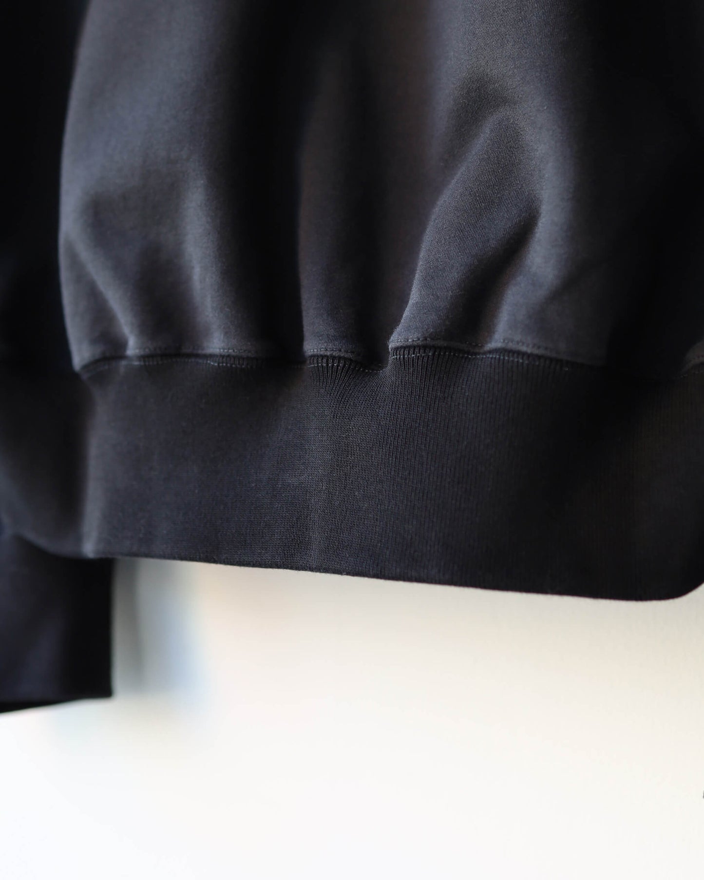 36G Fine Sweat Zip Hoodie "BLACK DYE"