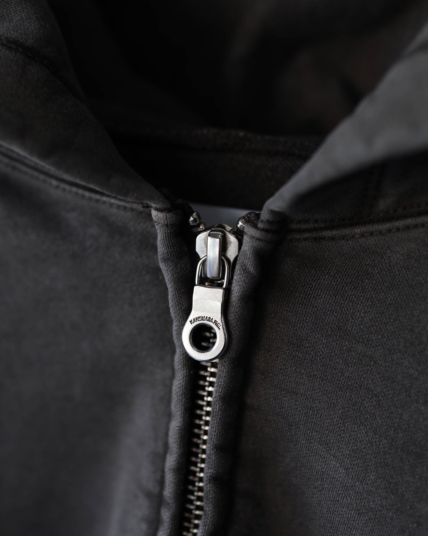 36G Fine Sweat Zip Hoodie "CHARCOAL PIGMENT"