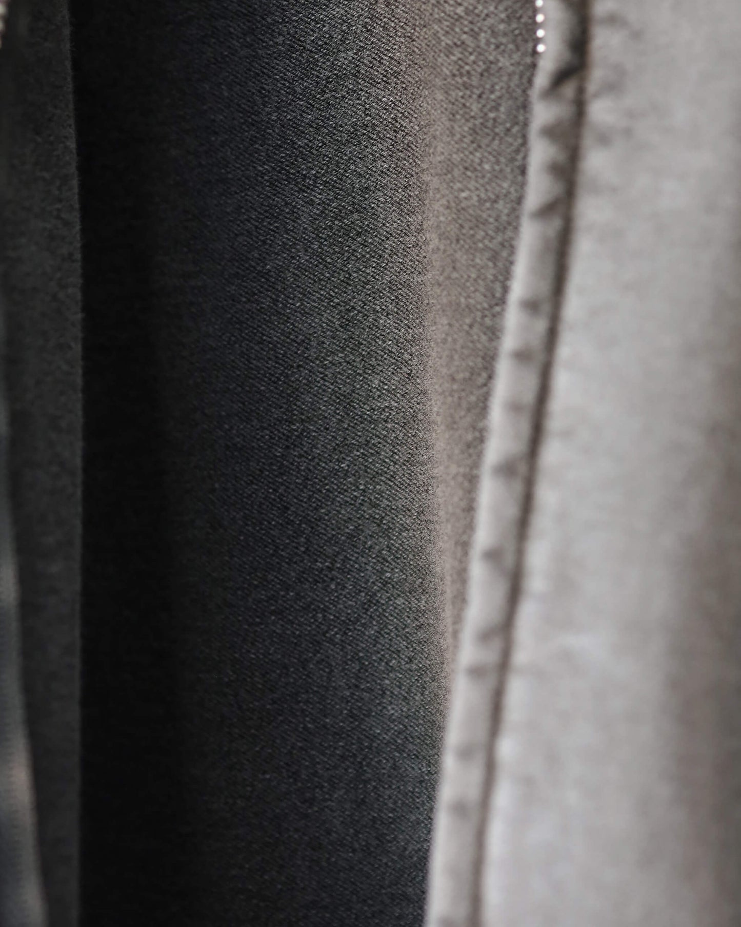 36G Fine Sweat Zip Hoodie "CHARCOAL PIGMENT"