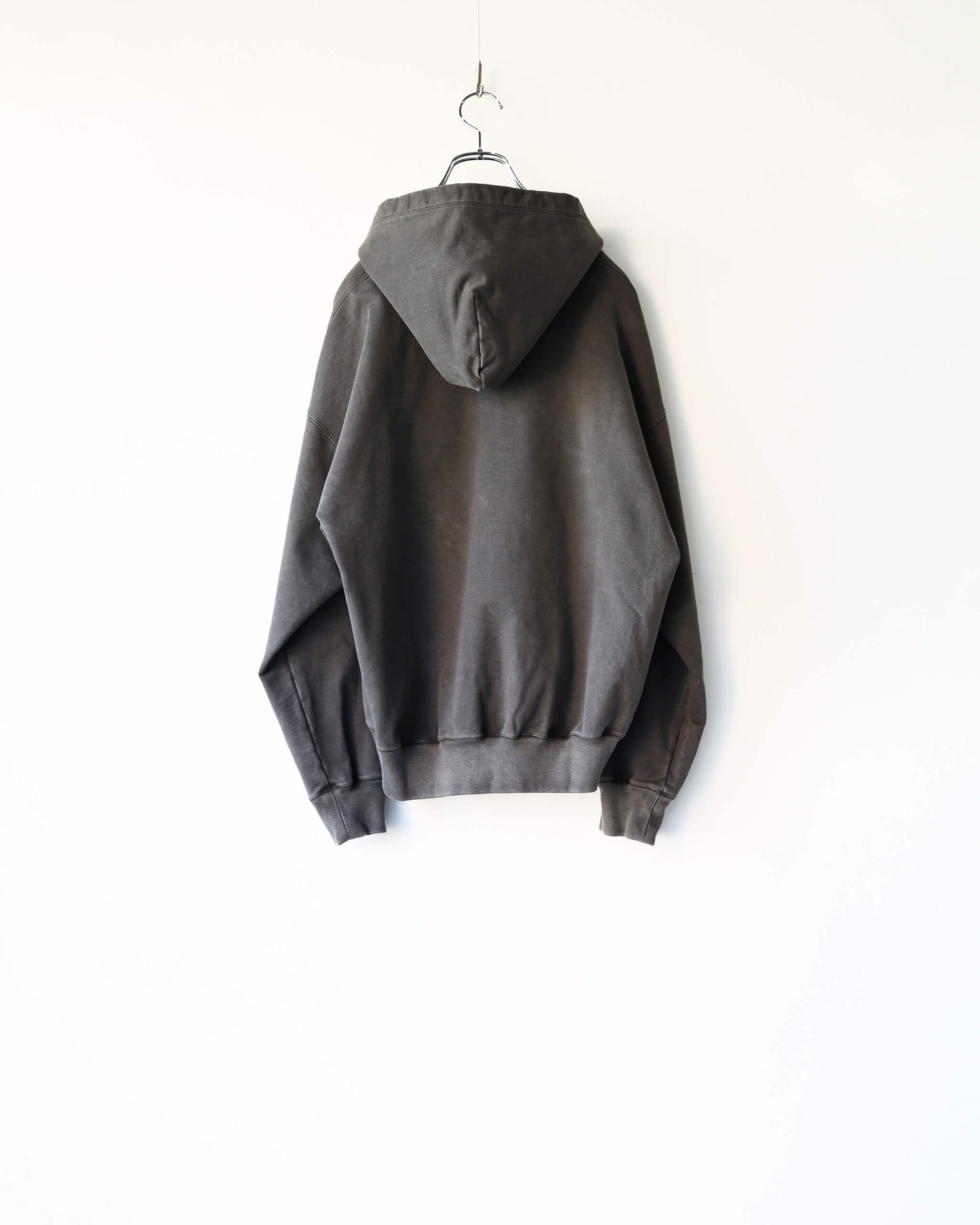 36G Fine Sweat Zip Hoodie "CHARCOAL PIGMENT"