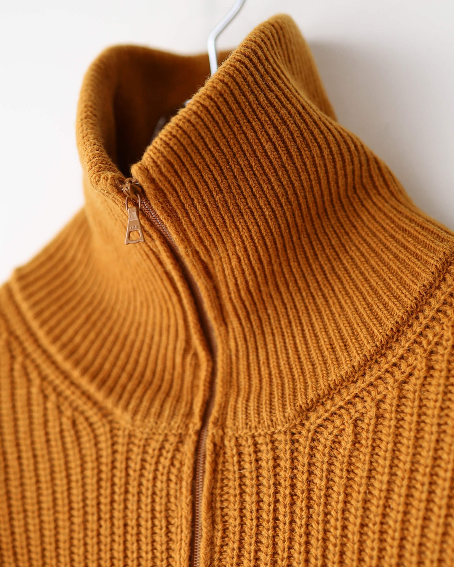 half zip tokkuri knit "yamabuki"