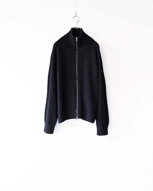 KNIT BLOUSON "BLACK"