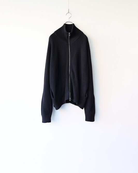 KNIT BLOUSON "BLACK"