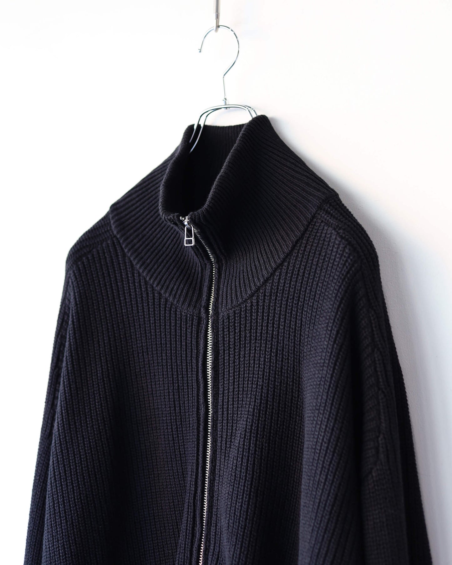 KNIT BLOUSON "BLACK"