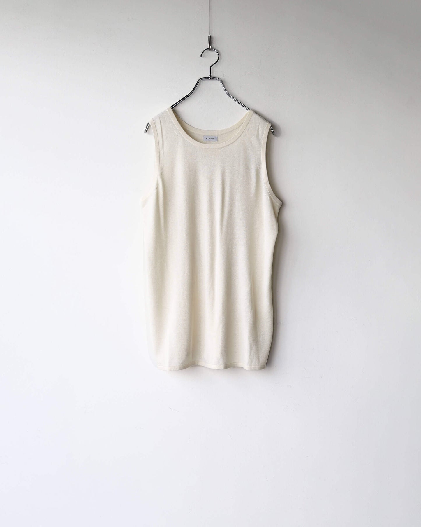 Silk cashmere Tank top "Ivory"