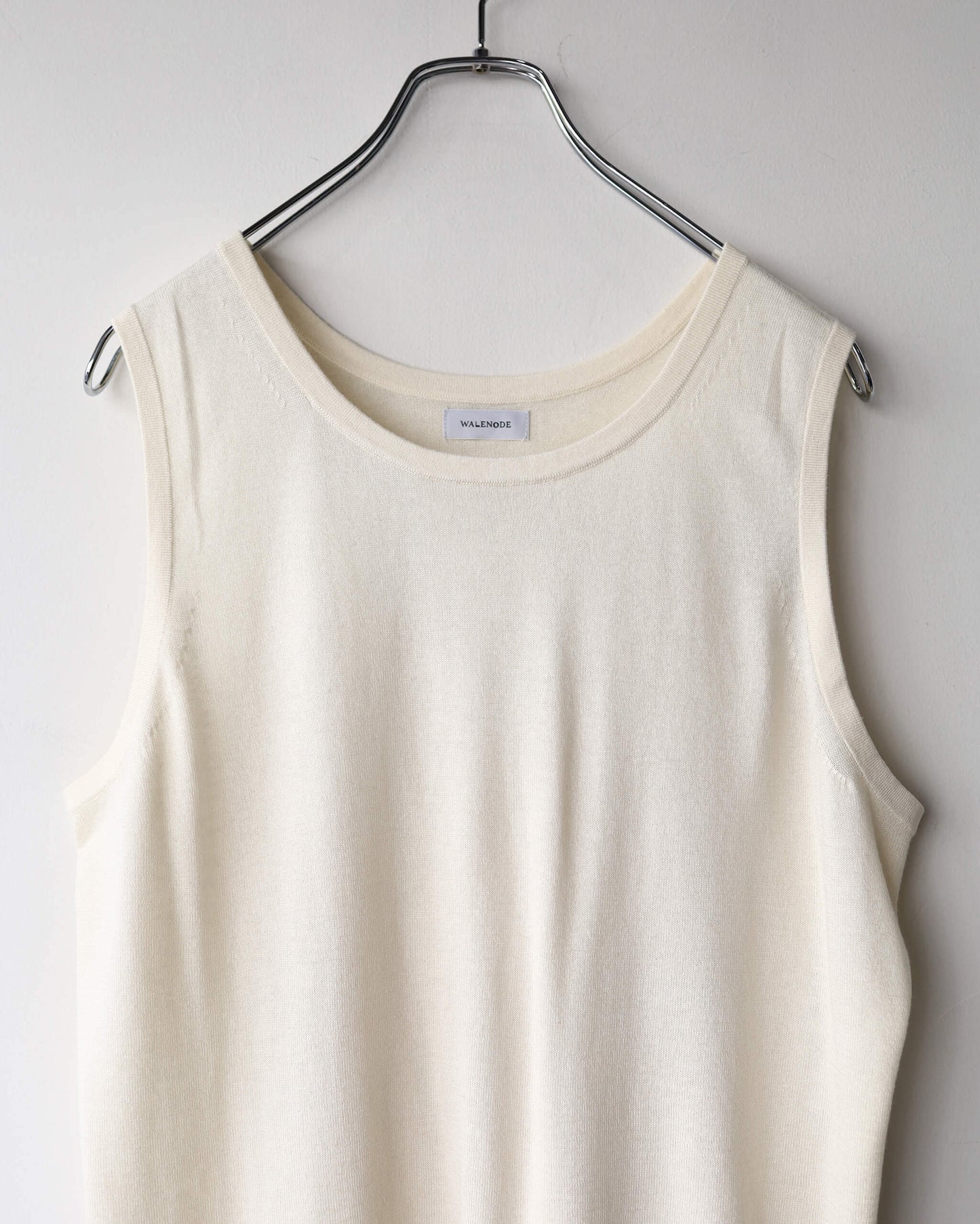 Silk cashmere Tank top "Ivory"