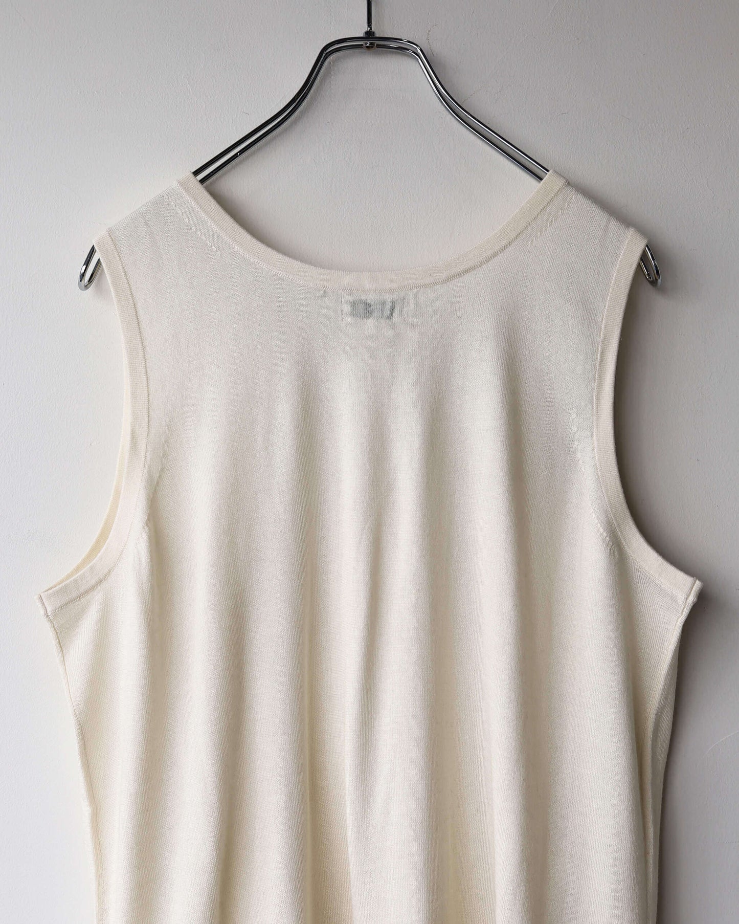 Silk cashmere Tank top "Ivory"