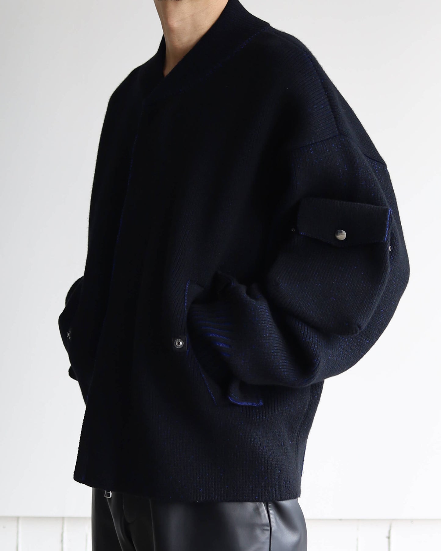 A1 KNIT DECK JACKET "Bk"