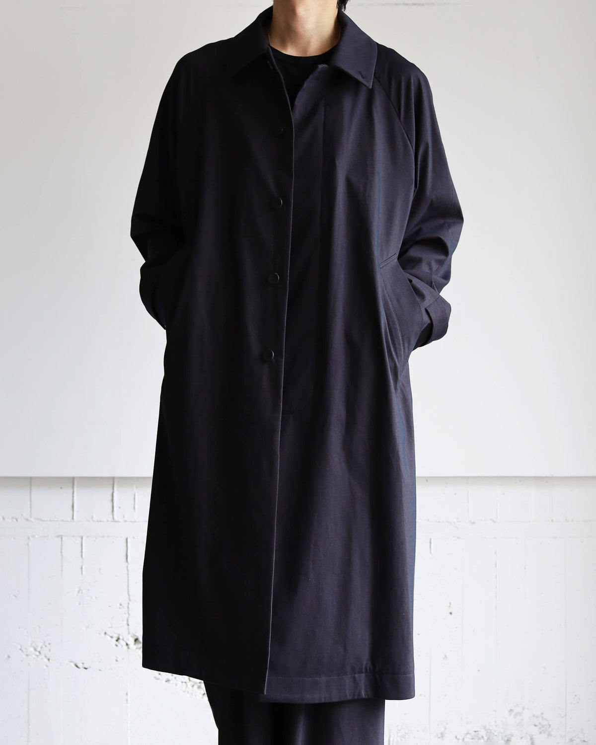 46G Solaro Raglan Coat "BLACK BROWN"