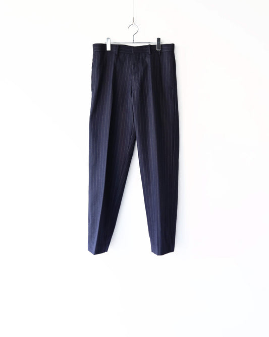 Pencil Stripe Tailored Pants "NAVY/GRAY"
