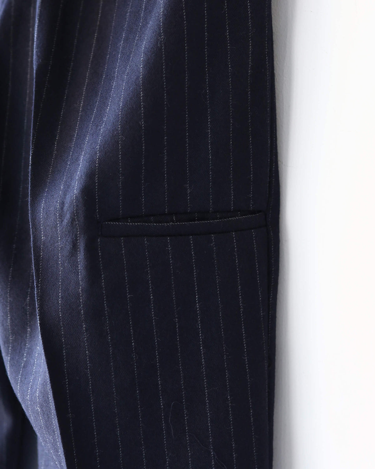 Pencil Stripe Tailored Pants "NAVY/GRAY"
