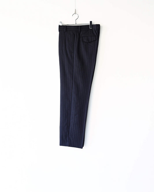 Pencil Stripe Tailored Pants "NAVY/GRAY"