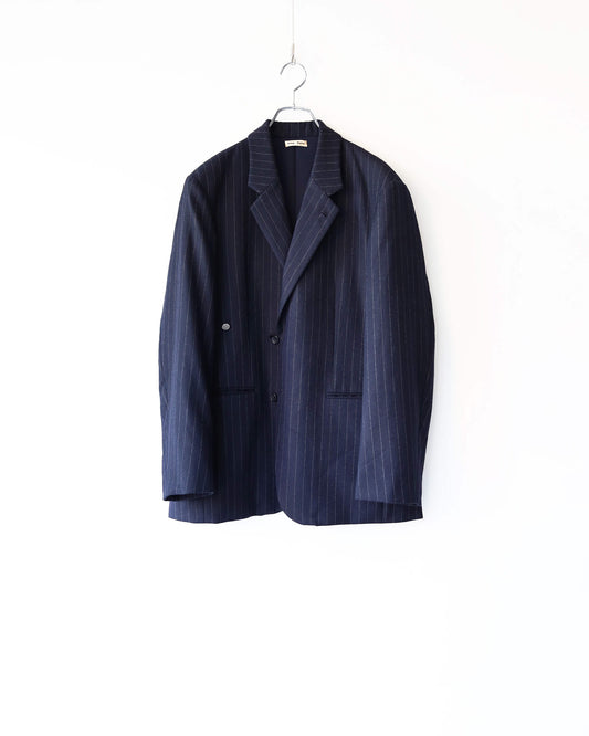 Pencil Stripe 3B Tailored "NAVY/GRAY"