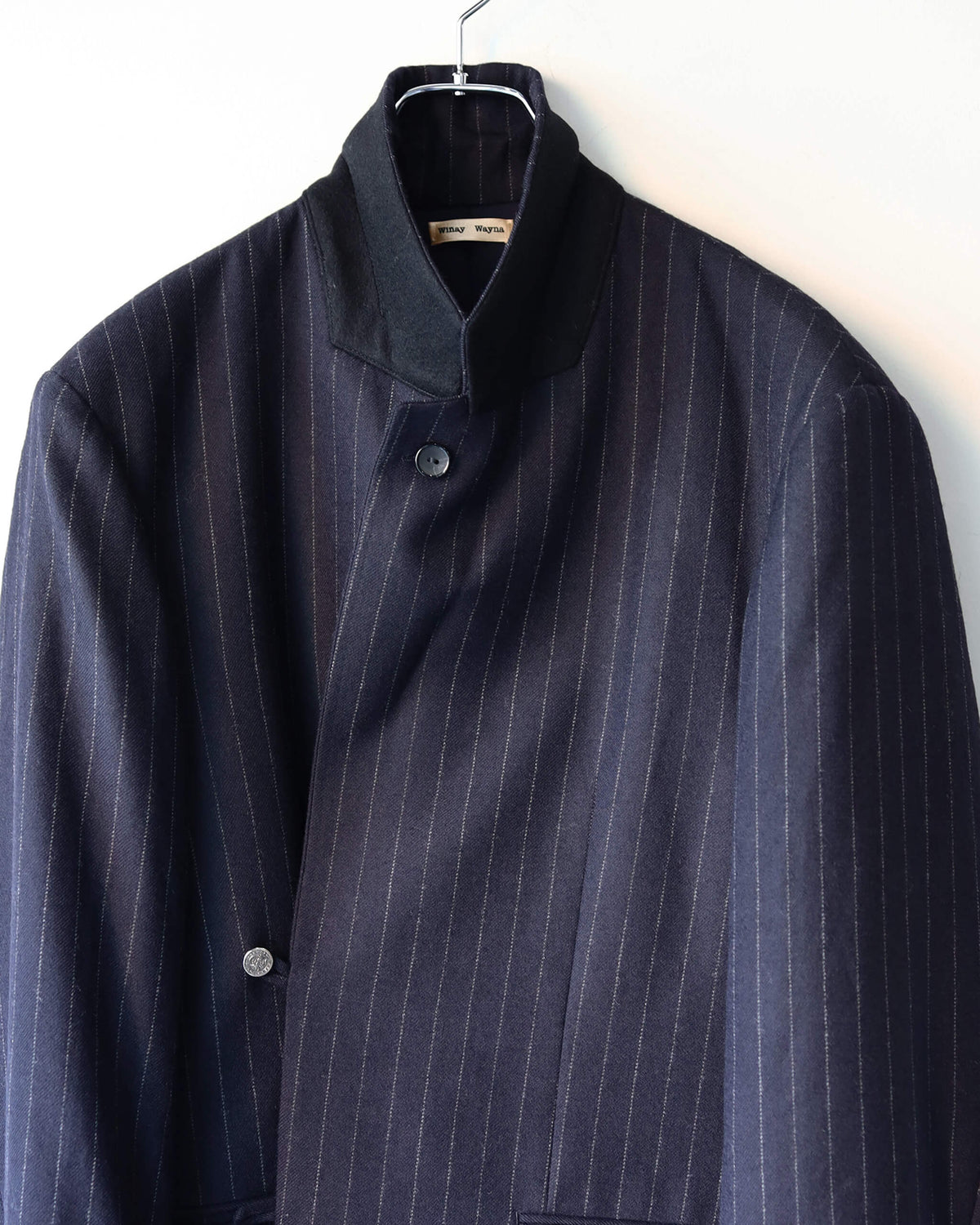 Pencil Stripe 3B Tailored "NAVY/GRAY"