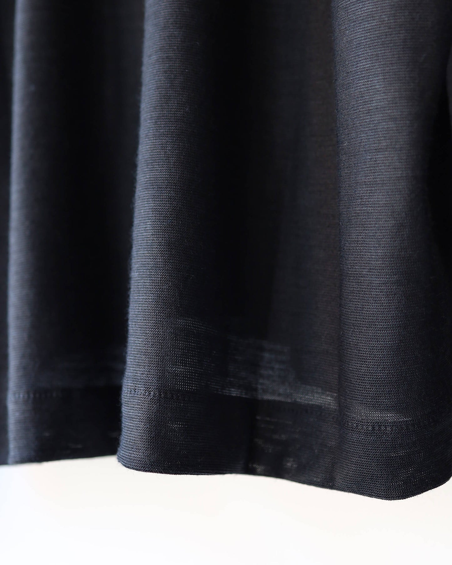 CARDIGAN RAMIE KNIT "BLACK"