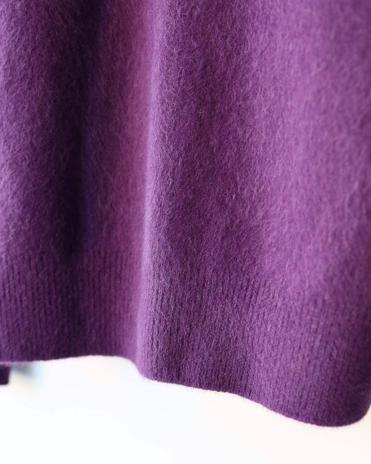 FOX CASHMERE CARDIGAN "PURPLE"