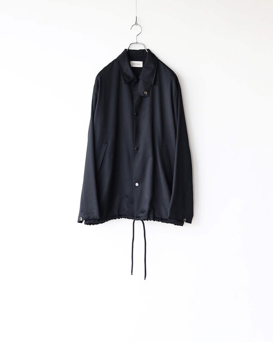 COACH JACKET CASHMERE SATIN "BLACK"