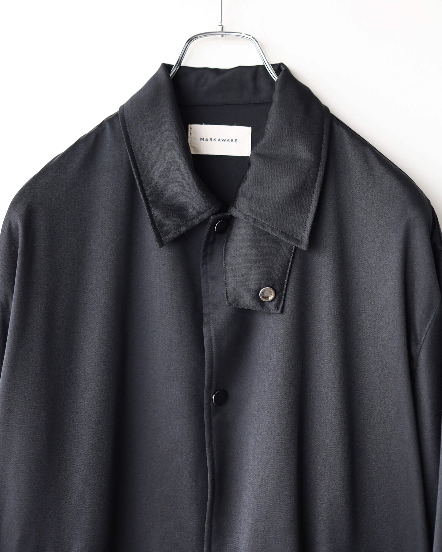 COACH JACKET CASHMERE SATIN "BLACK"