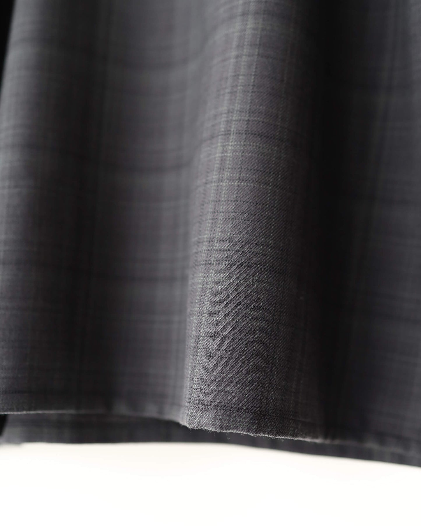 VAREUSE SHIRT 2/80 ORGANIC WOOL VIYELLA "CHARCOAL CHECK"