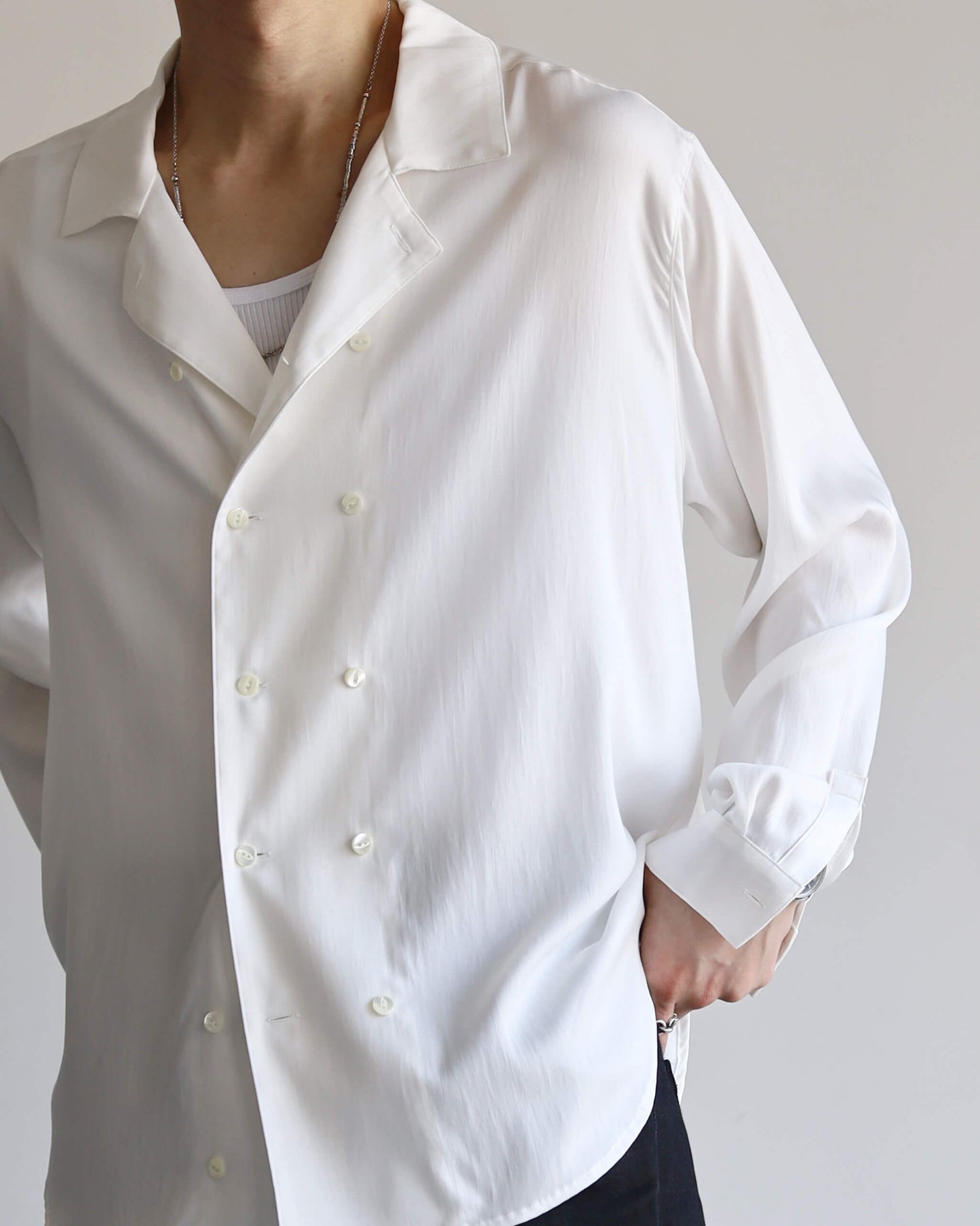 BRIGHT DOUBLE SHIRTS "White"