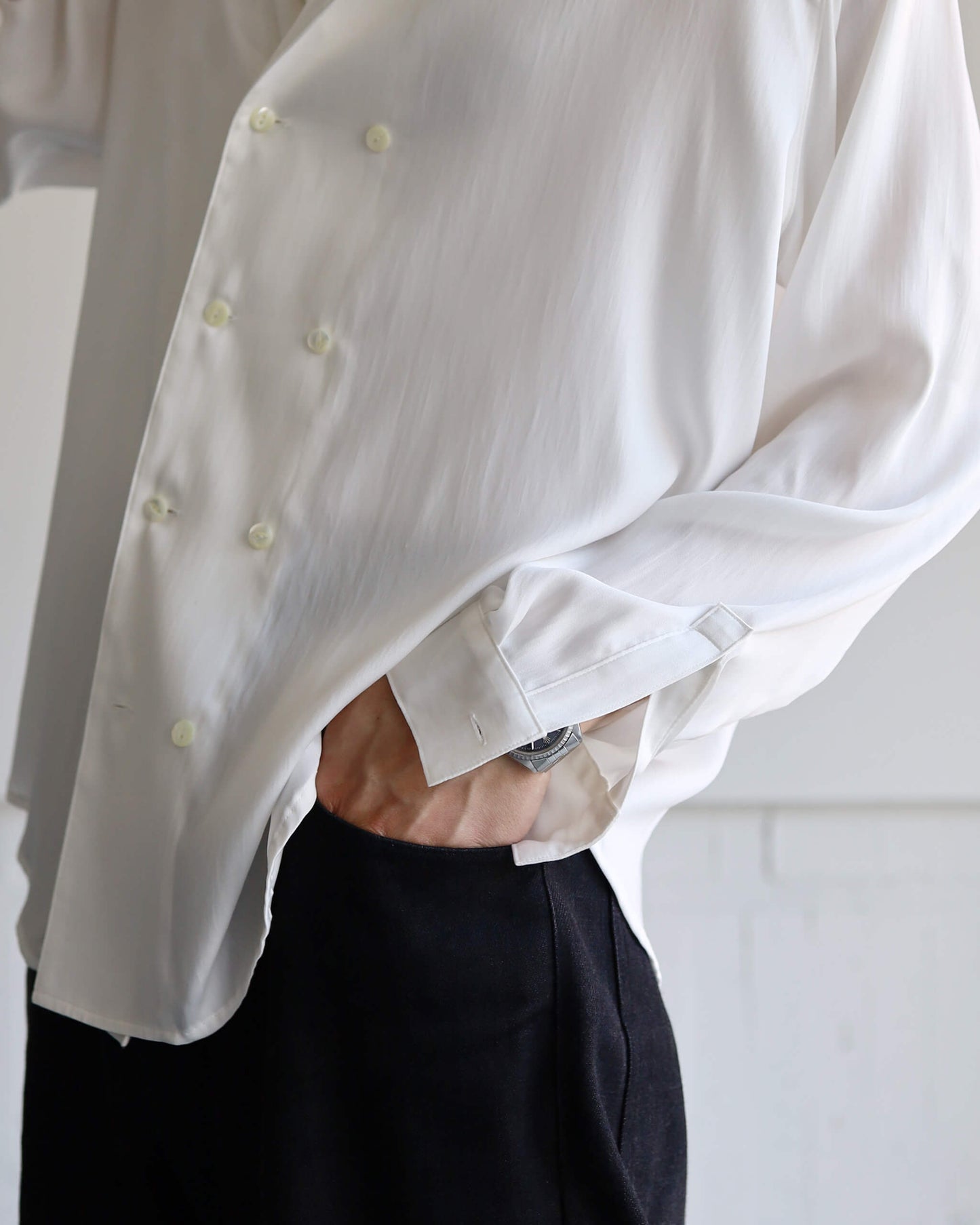 BRIGHT DOUBLE SHIRTS "White"