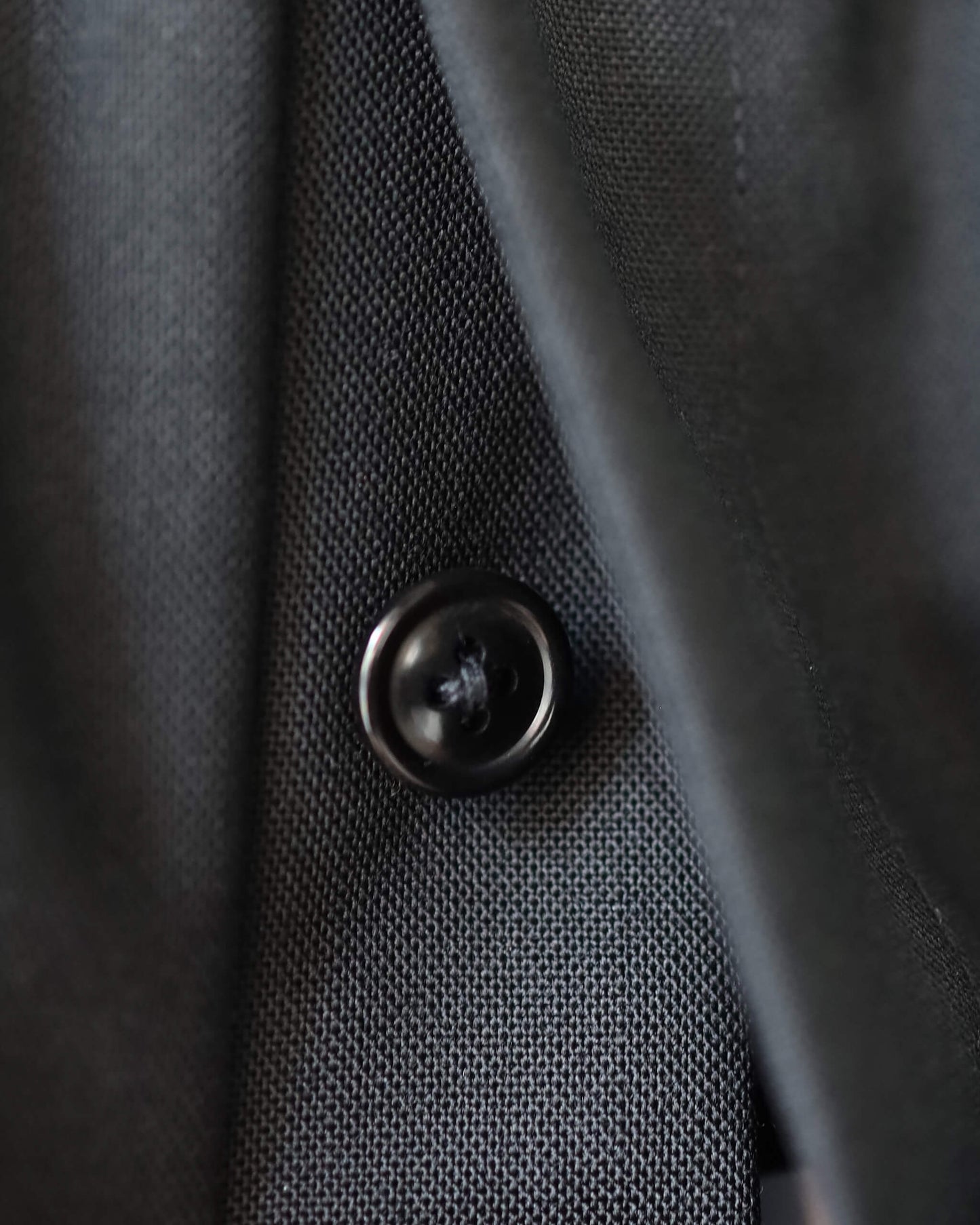 HIGH TWIST WOOL RELAX WIDE PANTS "BLACK"