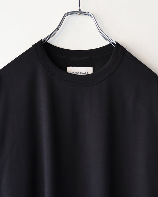COMFORT FIT Tee ORGANIC GIZA 80/3 JERSEY SURVIVAL CLOTH® "BLACK"