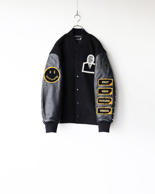 AGENT.P STADIUM JACKET "BLACK"