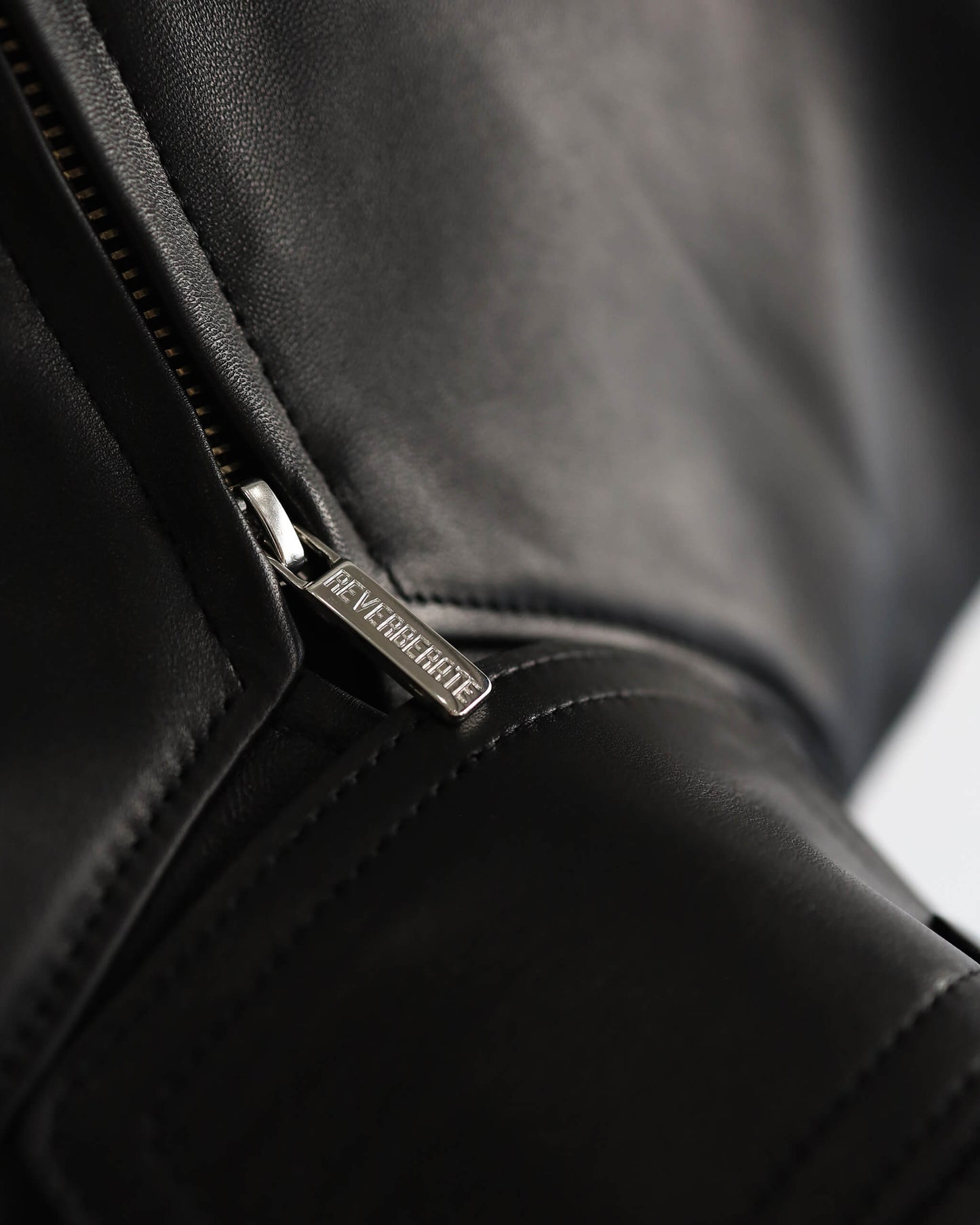 LEATHER BLOUSON "BLACK"
