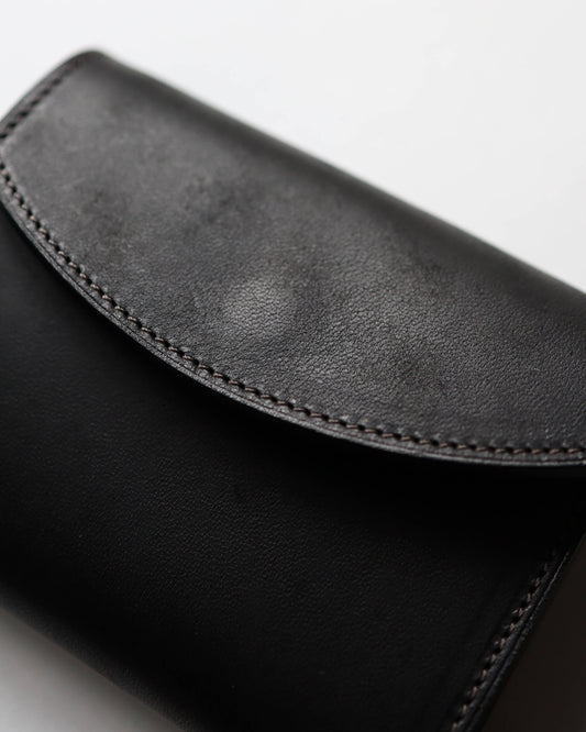 Flap Wallet - Italian Horse "Black"