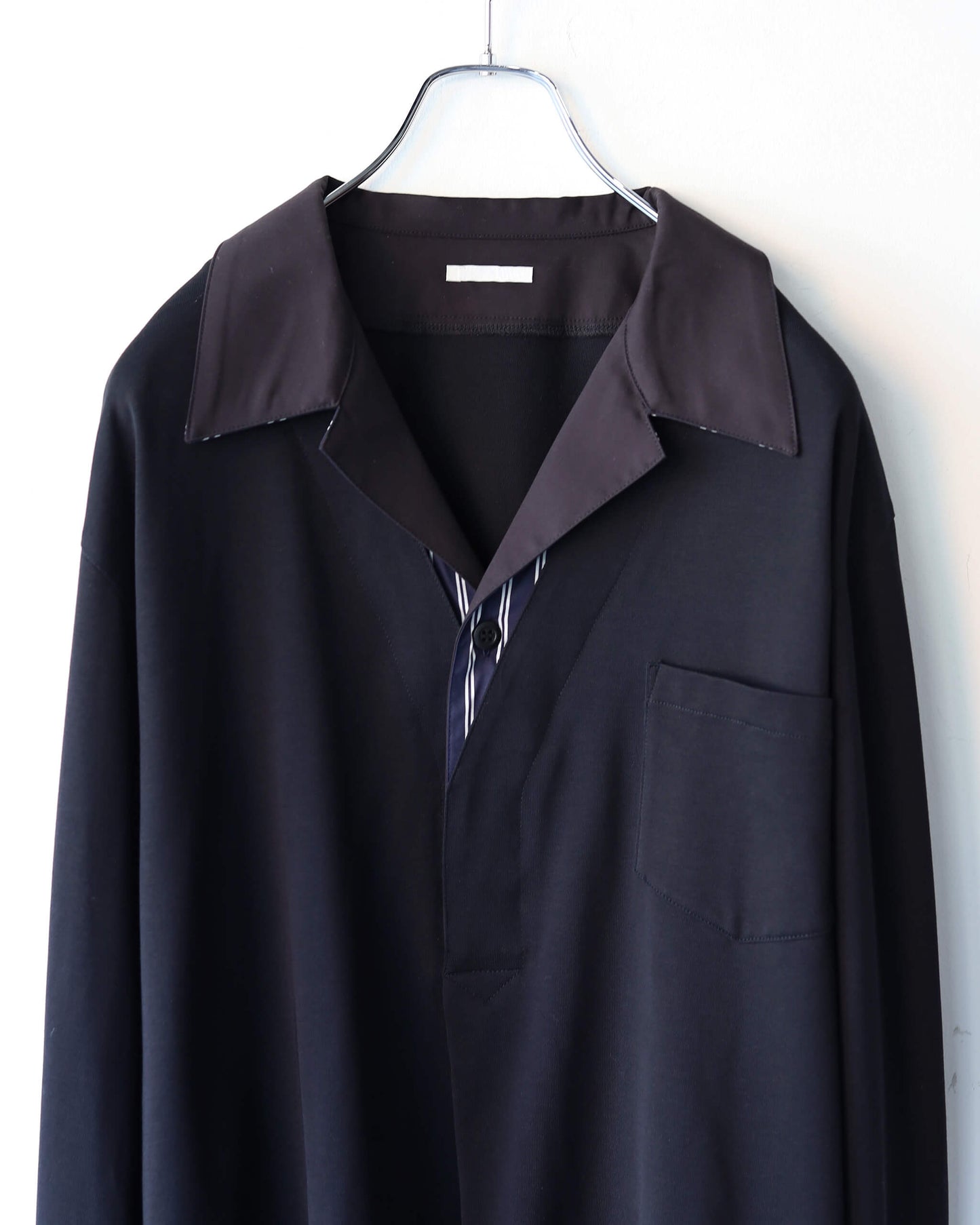LAYERED L/S T-SHIRT "Bk"