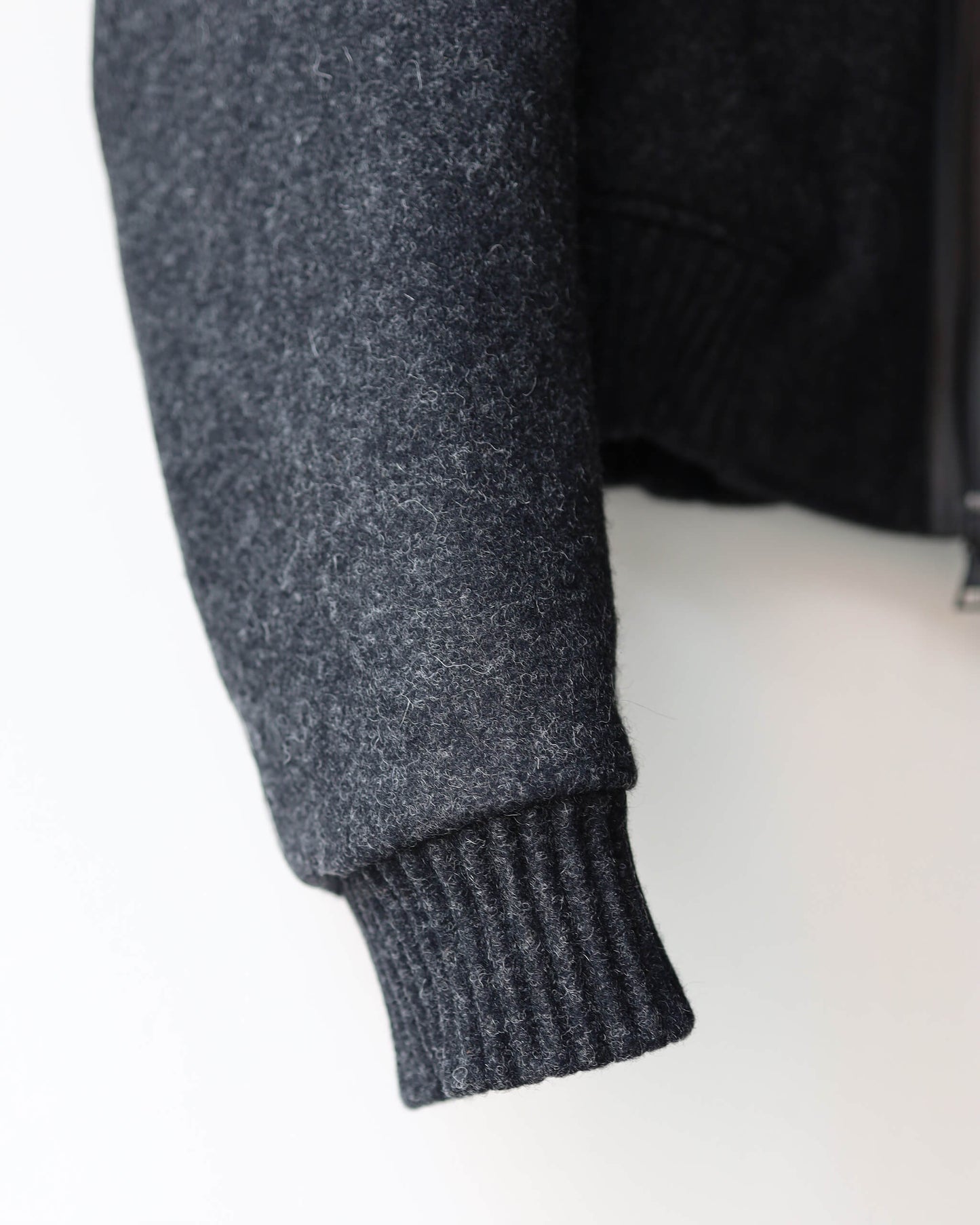 Melton Bomber Jacket "Black"