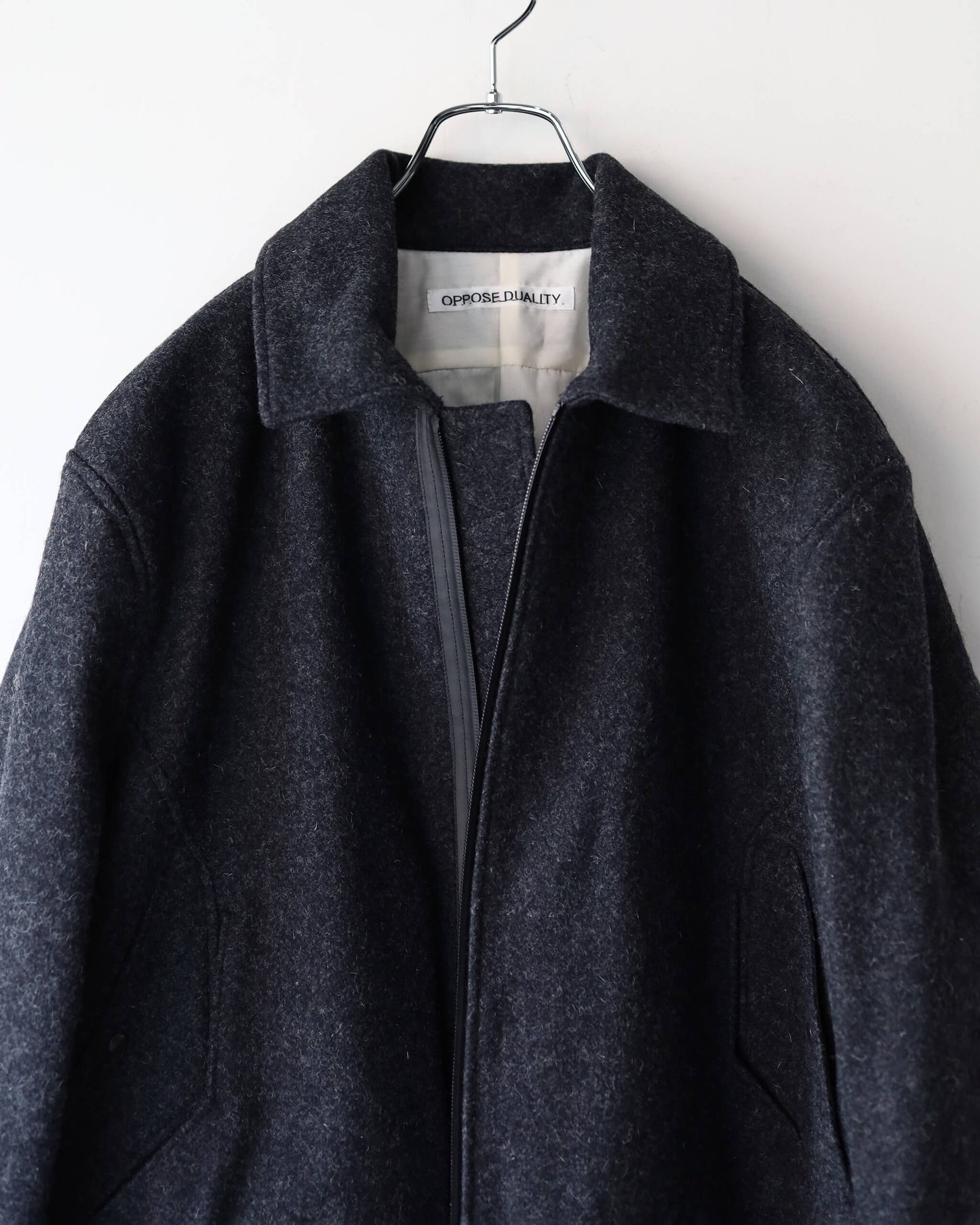 Melton Bomber Jacket "Black"