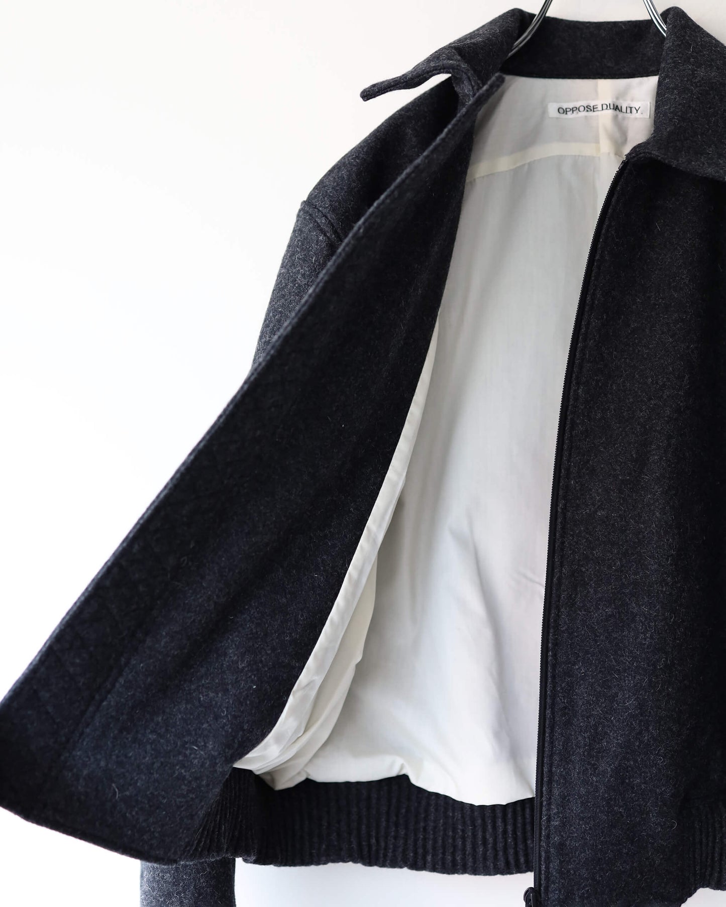 Melton Bomber Jacket "Black"