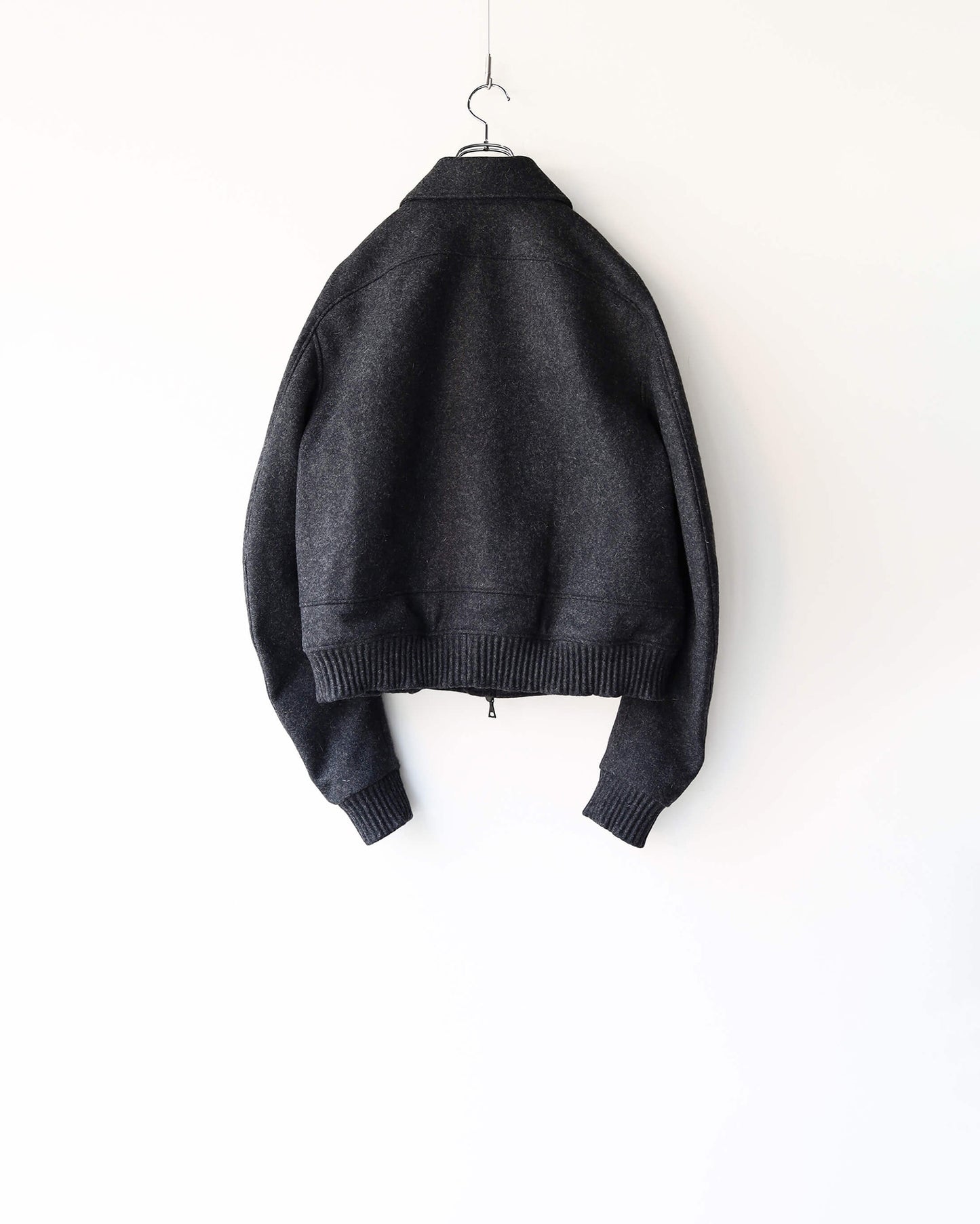 Melton Bomber Jacket "Black"