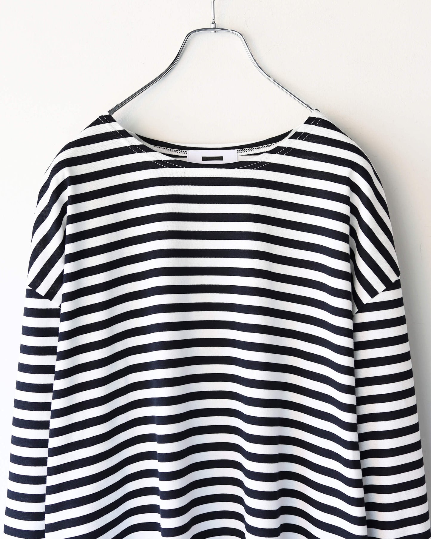 BORDER LONG T SHIRT "BLACK"