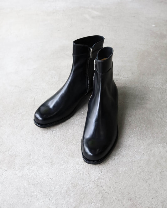 Side Zip Boots (Italian Calf) "BLK"