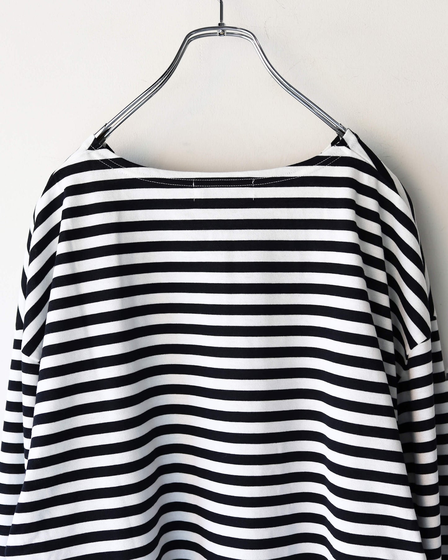 BORDER LONG T SHIRT "BLACK"