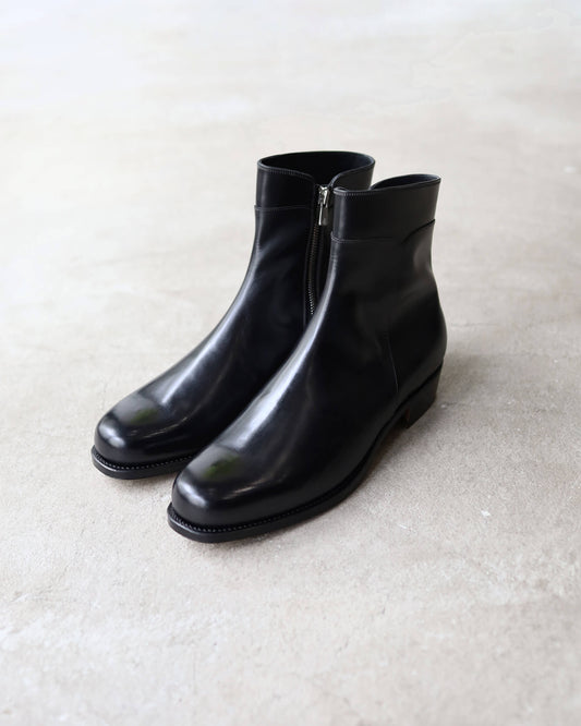 Side Zip Boots (Italian Calf) "BLK"