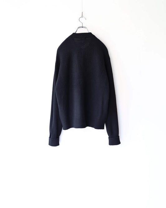 [Exclusive] flower crew cardigan "kuro"